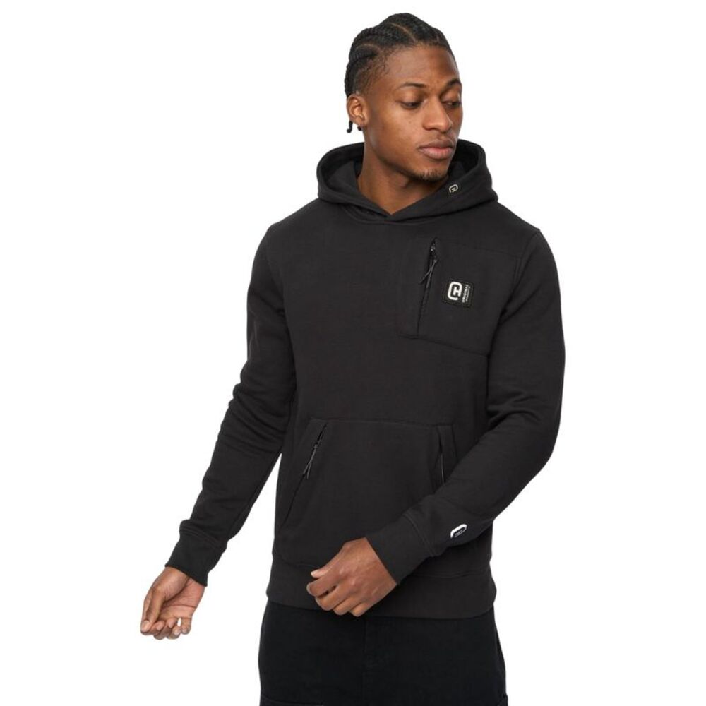 Crosshatch Mens Portville Hoodie / Black